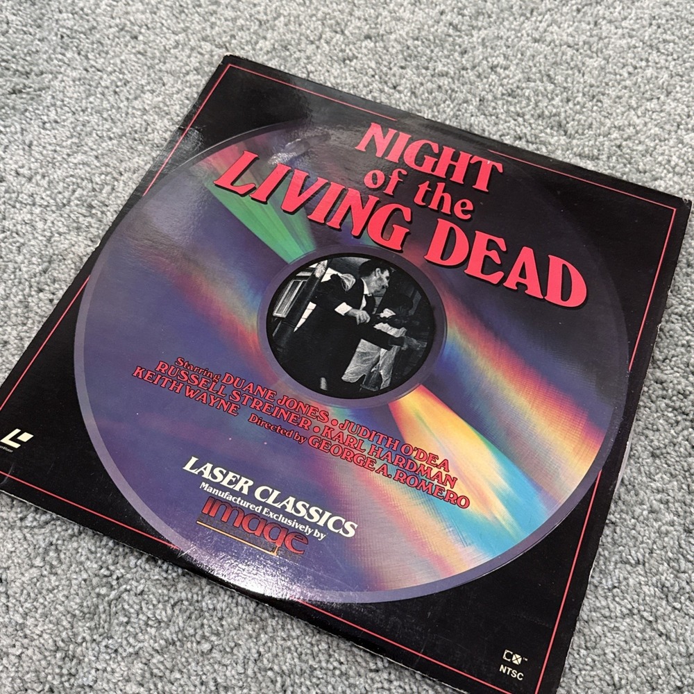 Vintage Night Of The Living Dead LaserDisc Horror Movie George Romero Laserdisc